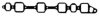 GLASER X01766-01 Gasket, intake manifold